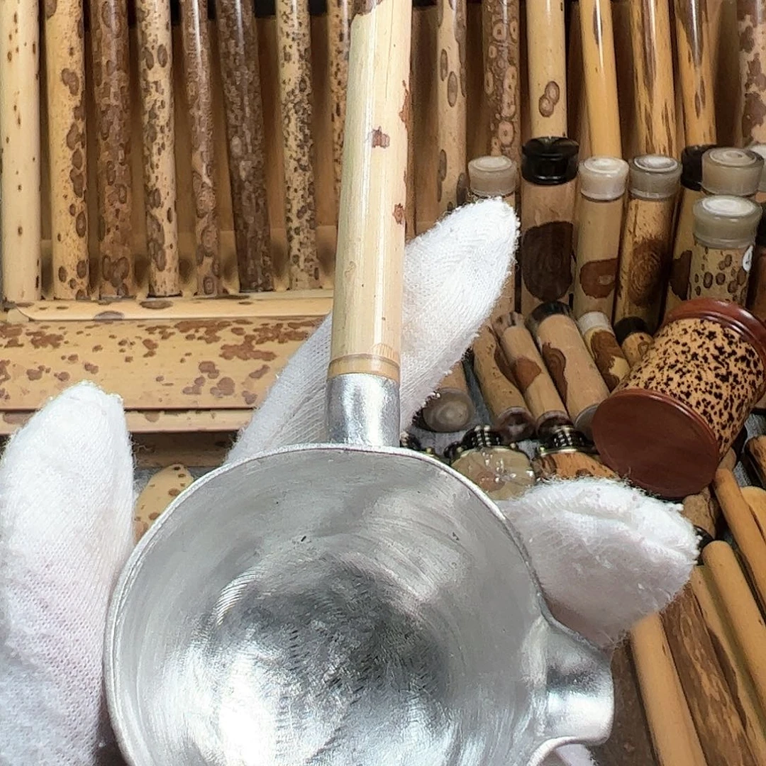 扇子宝*爸红香妃竹茶勺一个