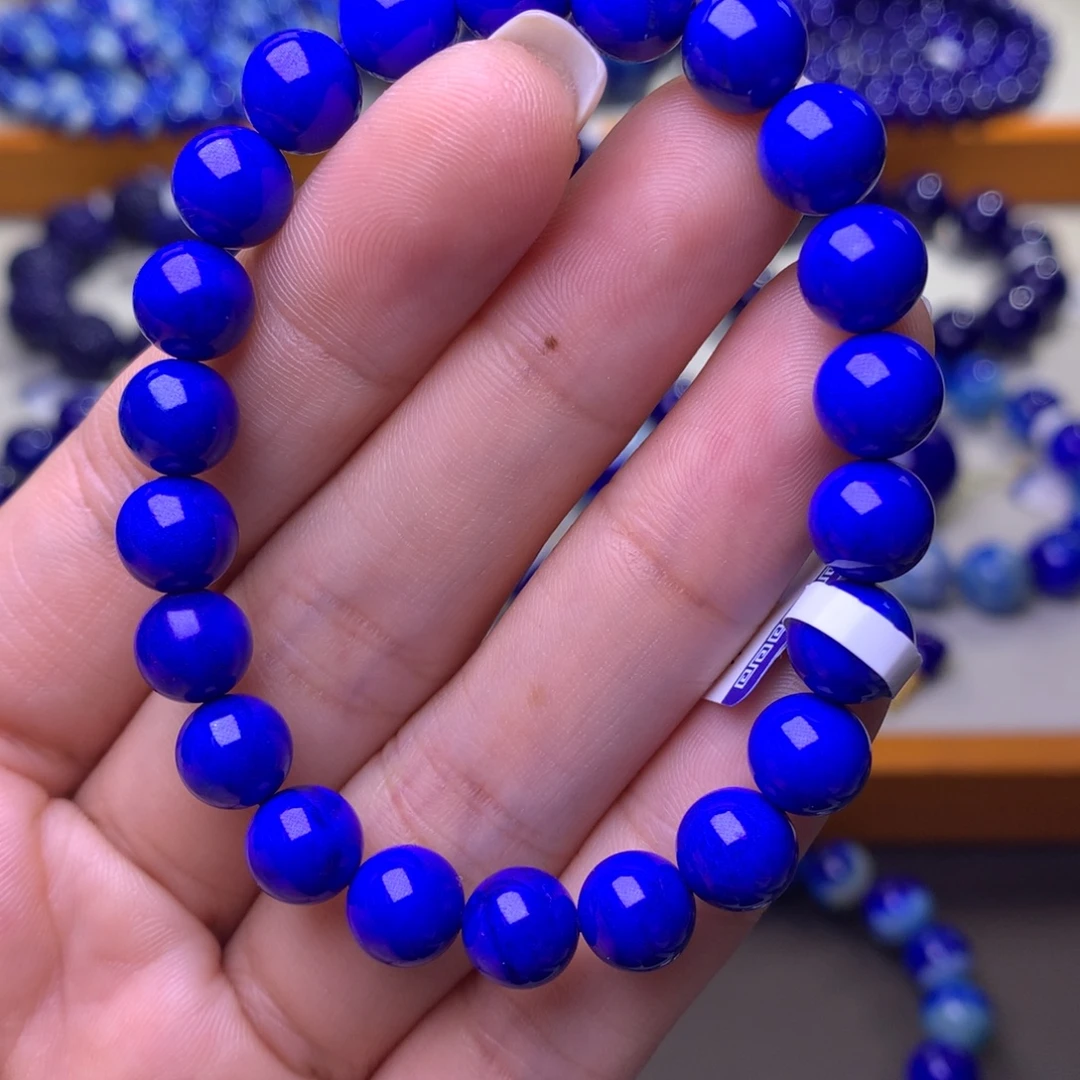青金石未镶嵌手串8mm
