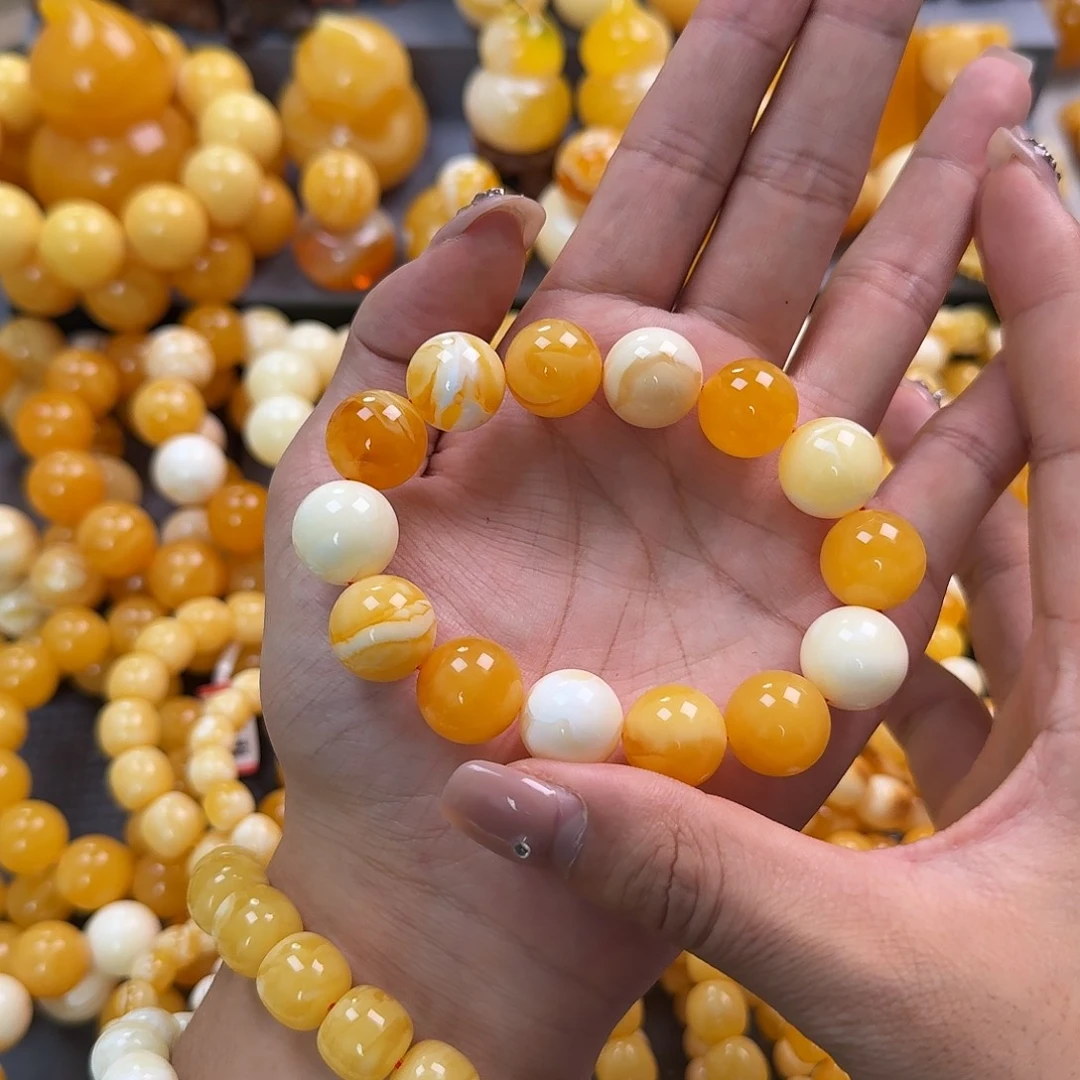 蜜蜡未镶嵌珠宝奇石15mm