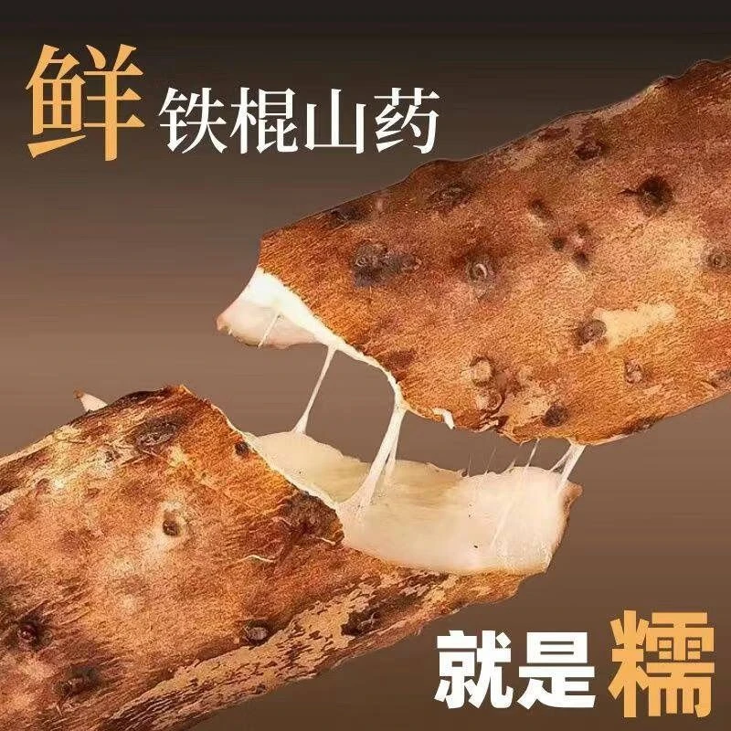 现挖铁棍山药河南铁棍山药新鲜山药当季现挖铁棍山药软糯粉口感