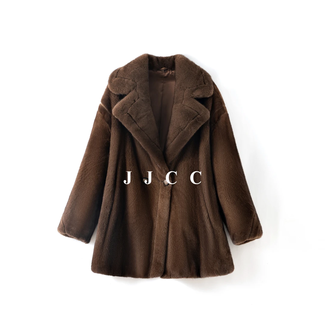 《JJCC》泰迪款翻领进口水貂