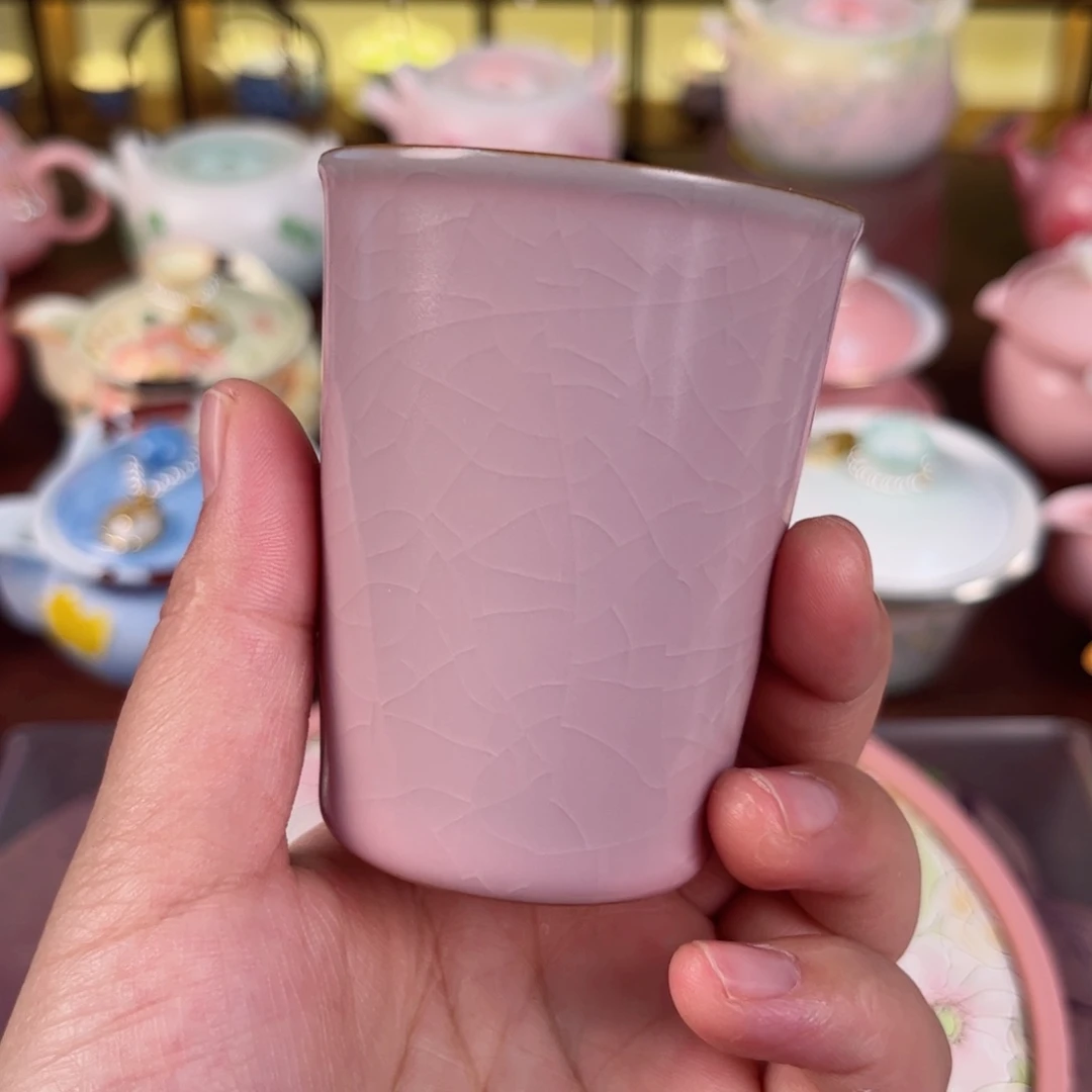 瓷粉汝可乐杯120ml