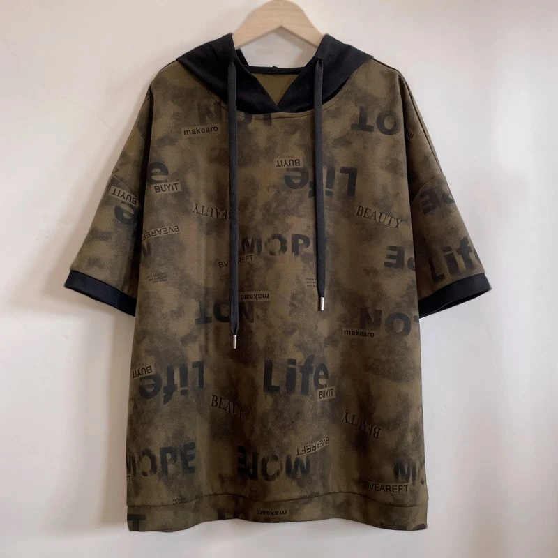 休闲短袖T恤时尚基础百搭宽松舒适洋气潮流2025夏季新款YX105195