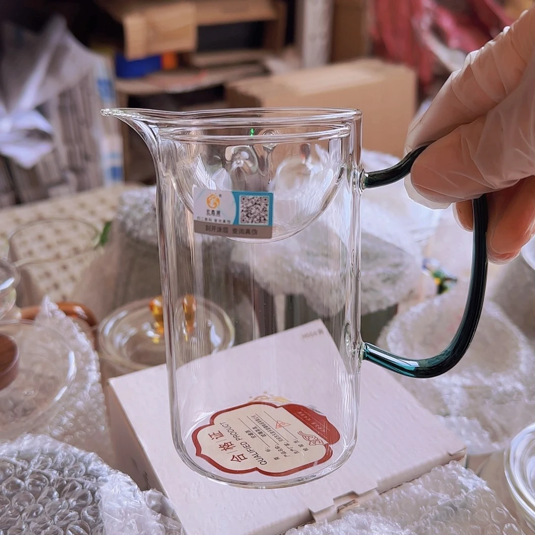 高硼硅玻璃茶水分离A06 湖绿