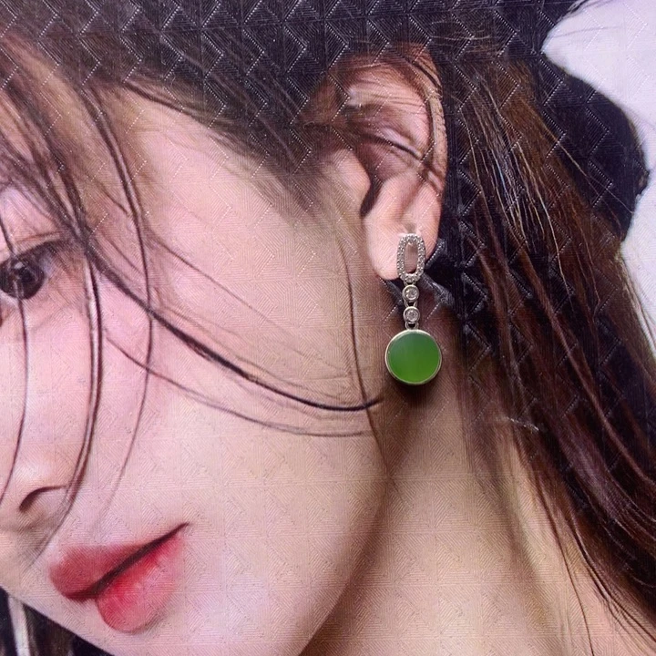 和田玉银S925镶嵌手链