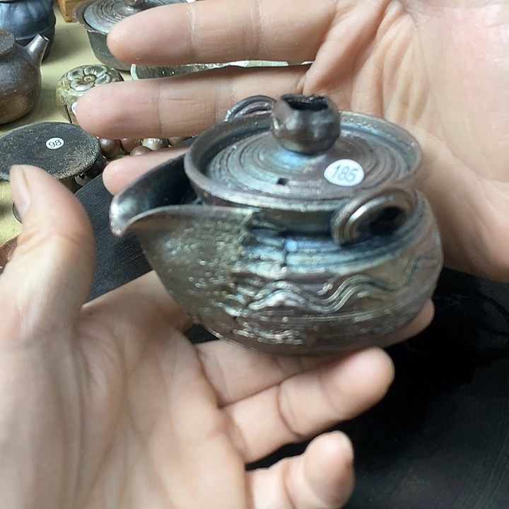 杯手工粗陶、柴烧茶器