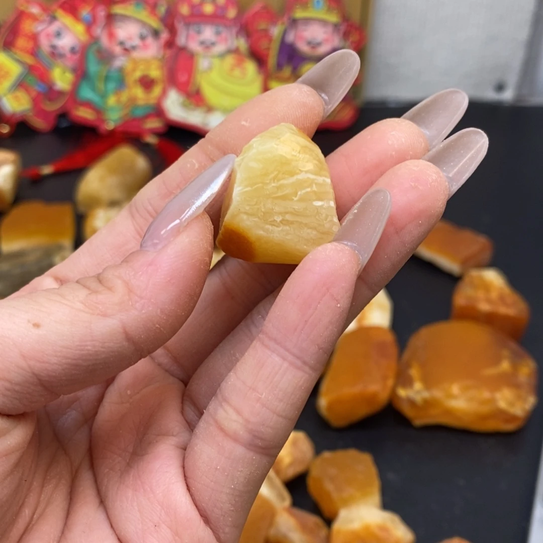 定制琥珀未镶嵌猫*纯天然蜜蜡原石定制不退不换