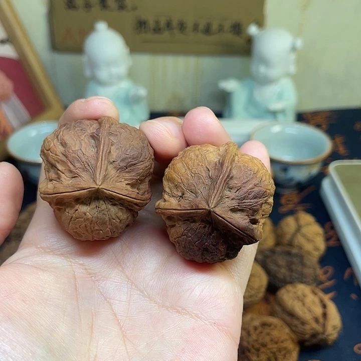 文玩核桃吊坠古玉三棱39