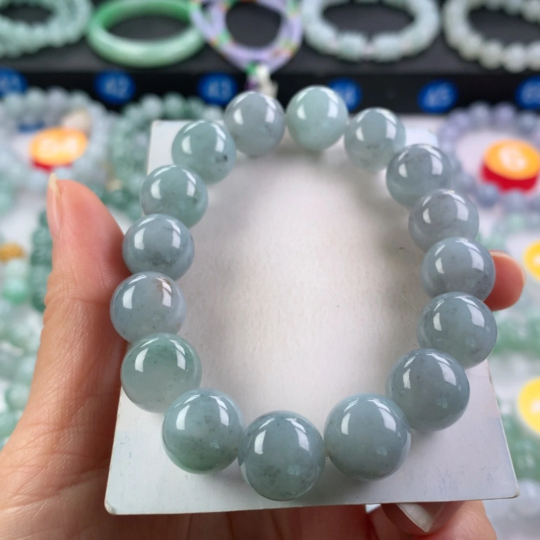 翡翠未镶嵌手链卡13