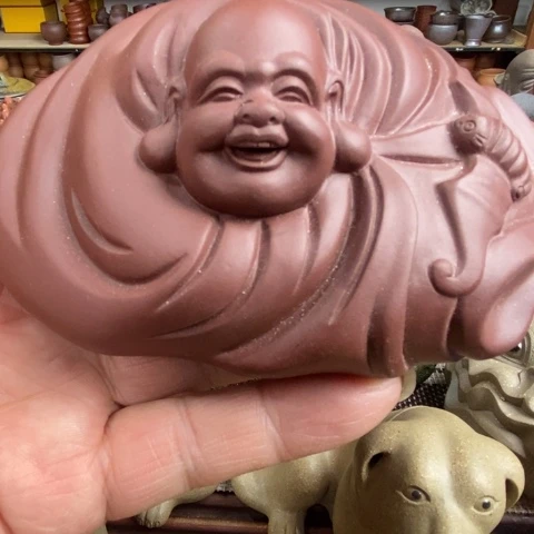 紫砂茶壶福在眼前