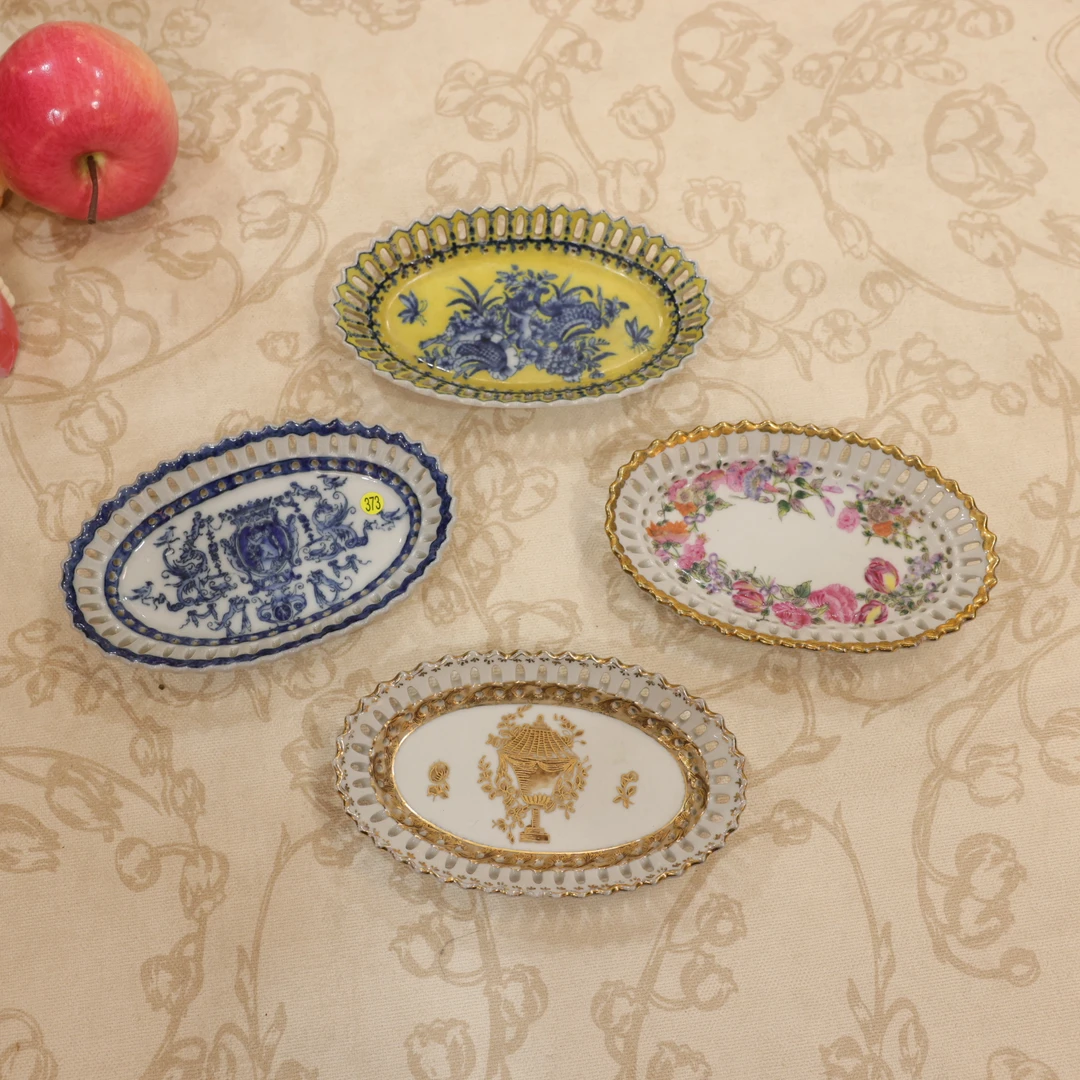 知潇家居/镂空小盘/坚果小蝶/桌面收纳盘/装饰收纳小盘子/