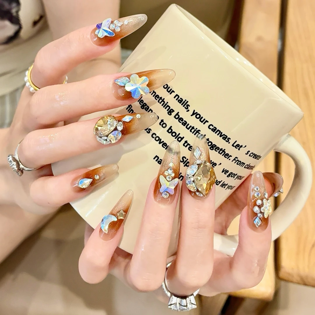 郭小双穿戴甲【旧金山】全华版手工穿戴甲10片盒装-H30558