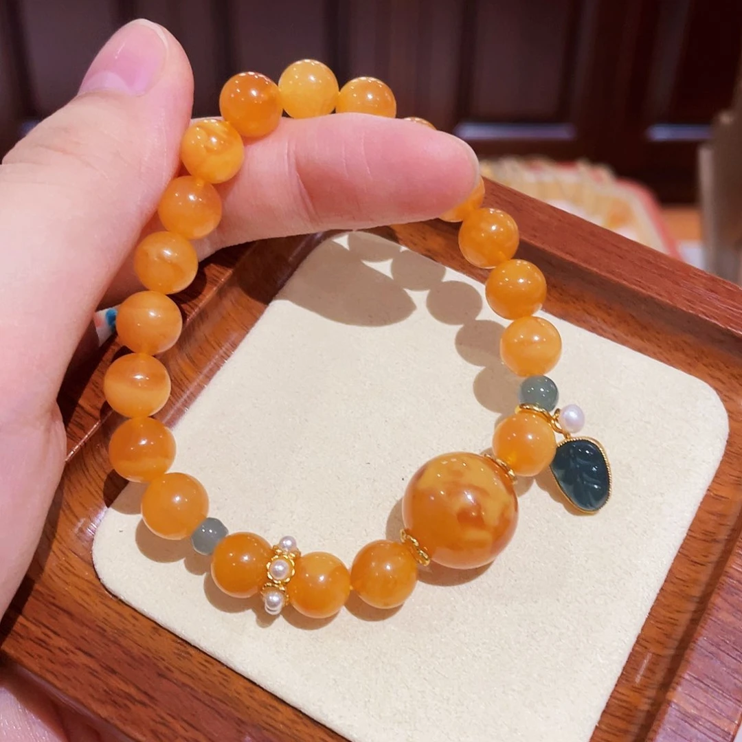 蜜蜡手链未镶嵌手串