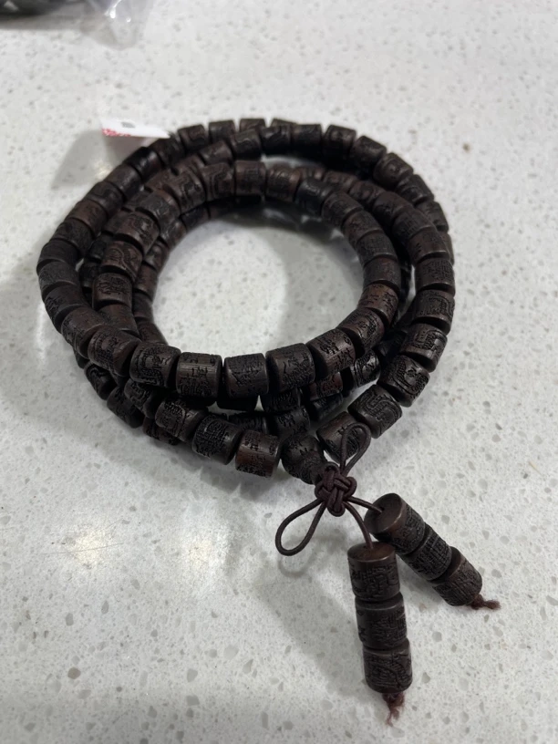 A269琳姐家沉木多圈雕刻手串