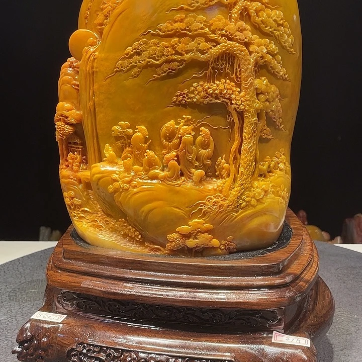 Q***Q寿山石山水画作品欣赏