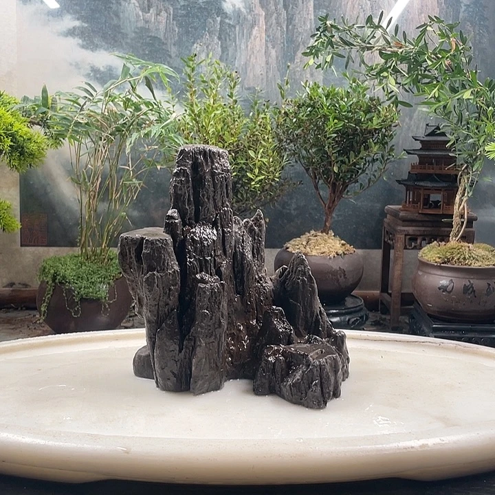 晓***️无花朵鱼缸造景组合8823小