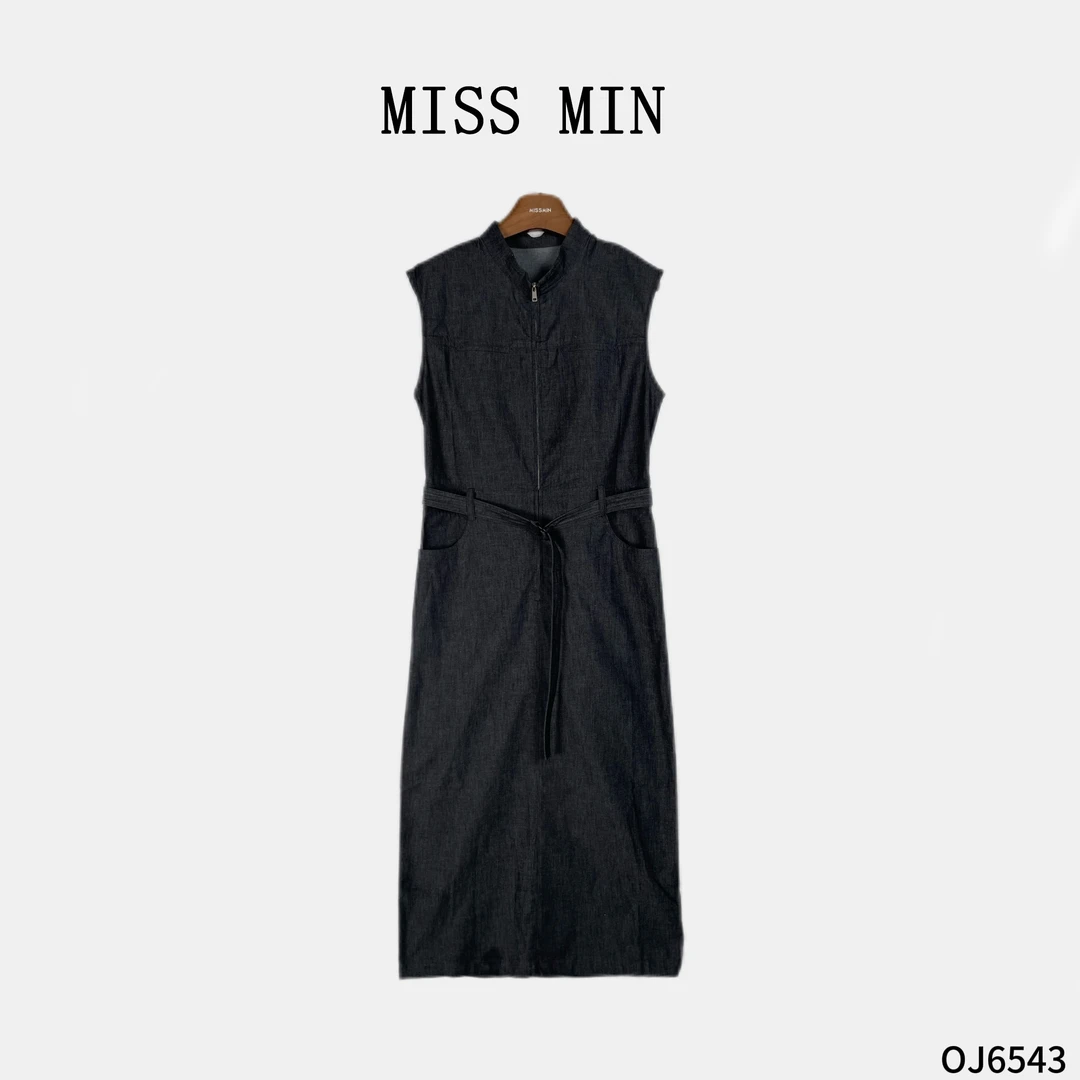 MISS MIN【夜影】新款时尚百搭设计感高级感独特气质连衣裙OJ6543