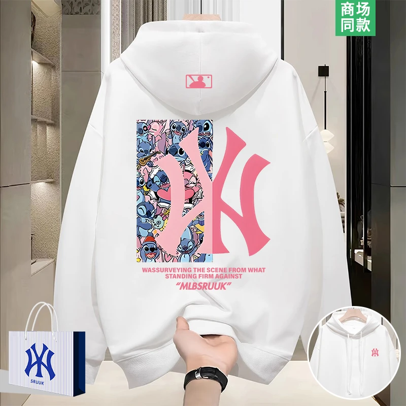 【新品折扣】 | 史迪仔联名 | 秋冬加绒加厚连帽女生卫衣外套情侣款