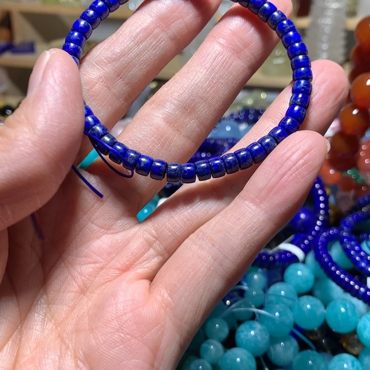 青金石未镶嵌手链5mm手串