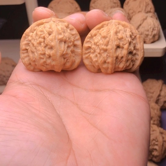 文玩核桃把件飞***洋白狮子