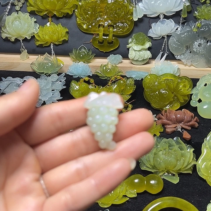 未镶嵌蛇纹石玉发饰