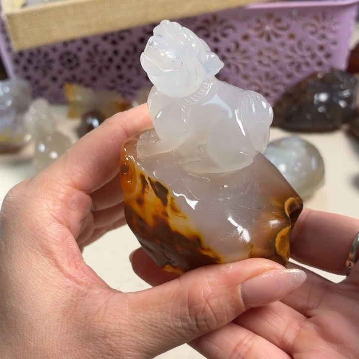 玛瑙/玉髓未镶嵌吊坠(不含链)