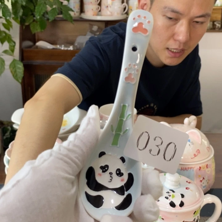 瓷片景德镇釉下彩手绘