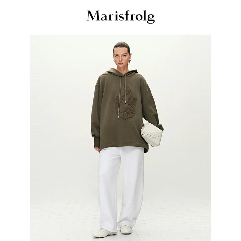 Marisfrolg玛丝菲尔连帽外套时尚百搭气质卫衣A1FZ11331