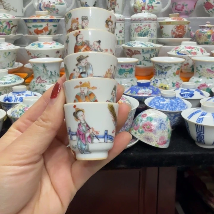 ᨳ****景德镇陶瓷杯子盖碗