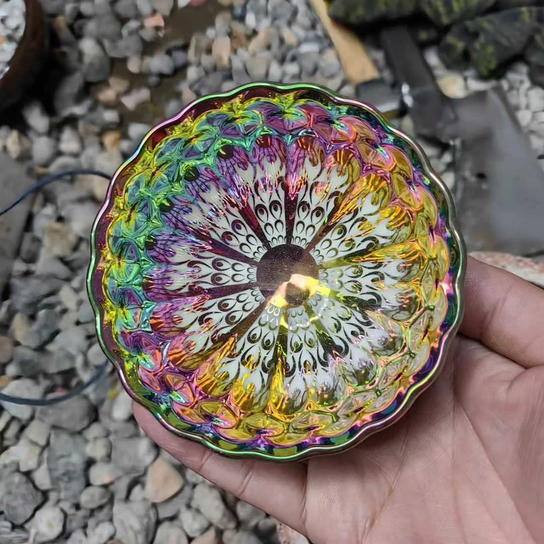 i七彩窑变裸杯 精美无暇 茶器