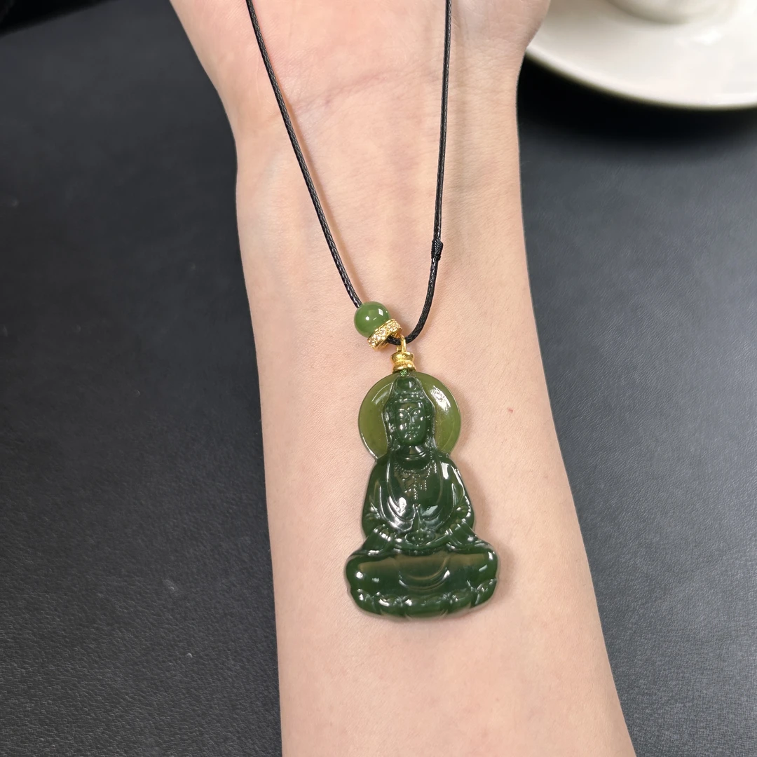 18K金 和田玉项链 259374