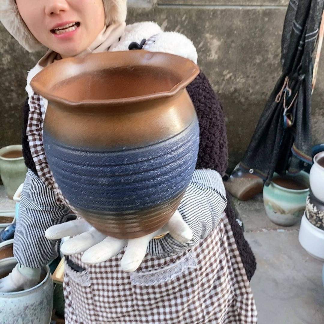 紫砂花盆瑕疵口18高20