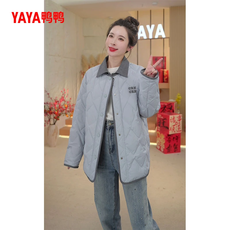 YAYA/鸭鸭短款时尚休闲宽松保暖秋冬冬季加厚羽绒服小个子25Y007