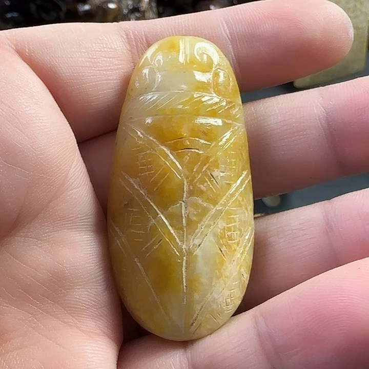 和田玉（糖玉）未镶嵌车挂