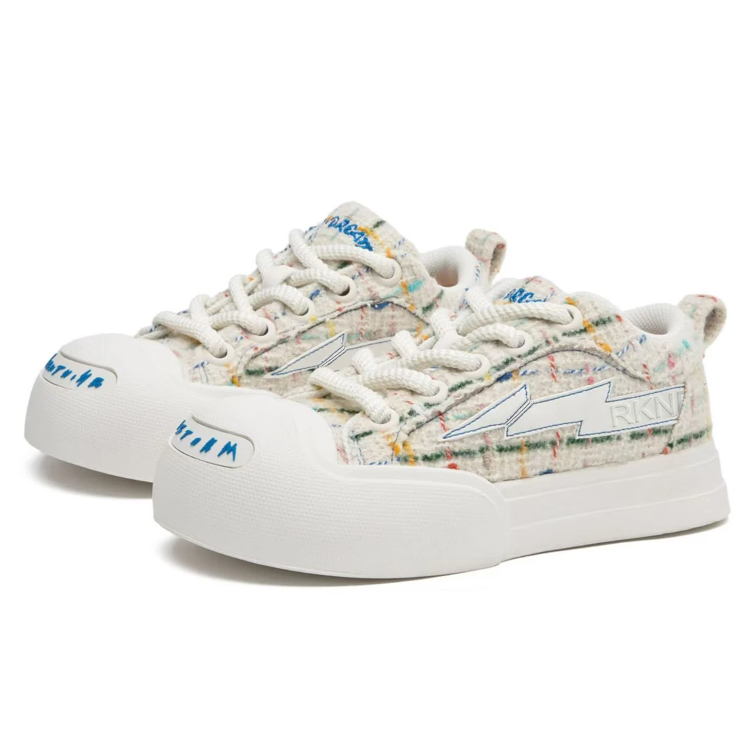 Lightningxstorm毕加索画作联名新款原创可爱大头百搭开口笑板鞋