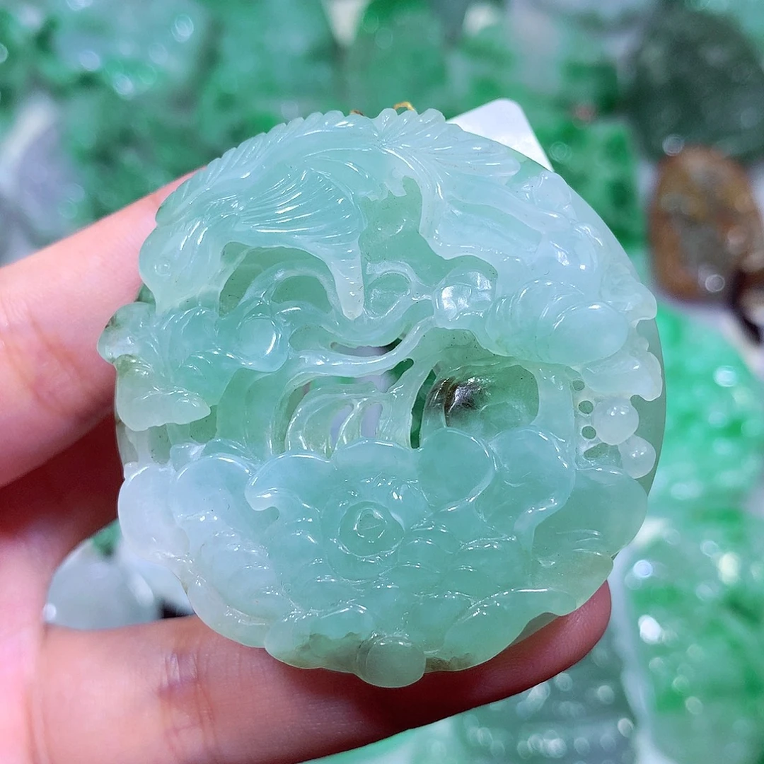 翡翠未镶嵌吊坠(不含链)