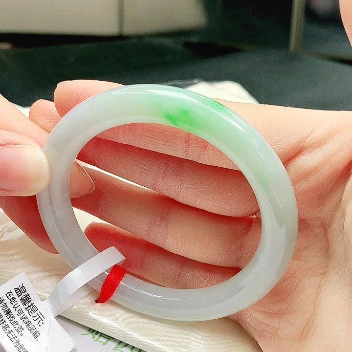 翡翠未镶嵌手镯缅甸天然a货翡翠手镯