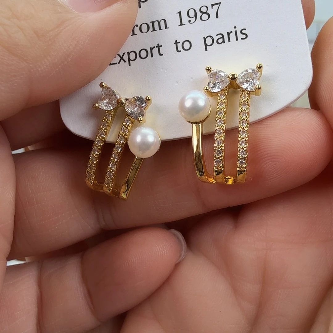 未镶嵌耳饰淡水珍珠