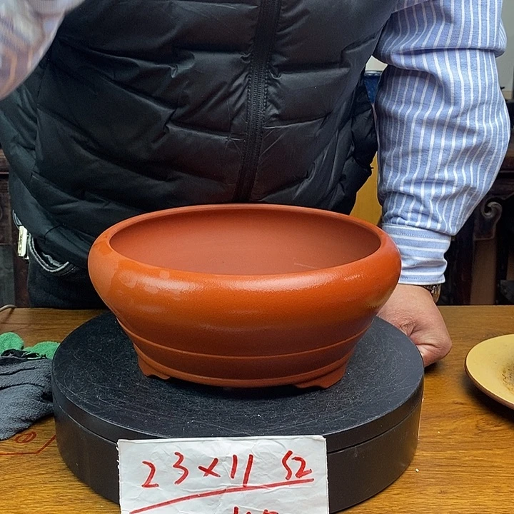 紫砂花盆货号一只WK50