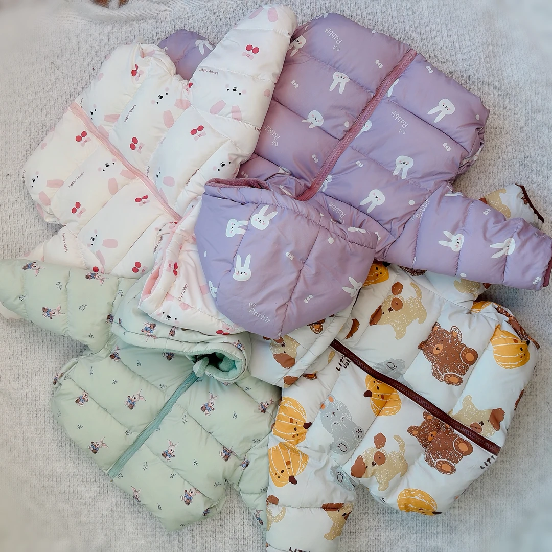 【九妈家】25秋冬宝宝双面穿卡通棉服棉袄加绒加厚儿童外套