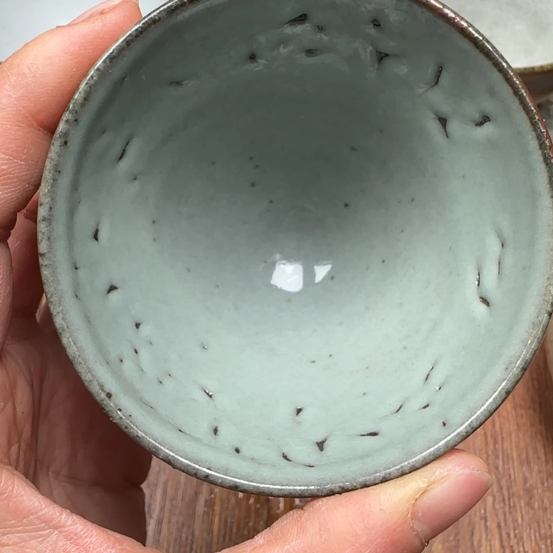 柴烧建盏茶盏茶杯67