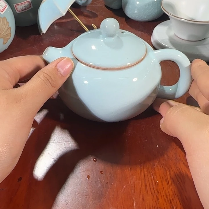 微瑕天青倒烧西施