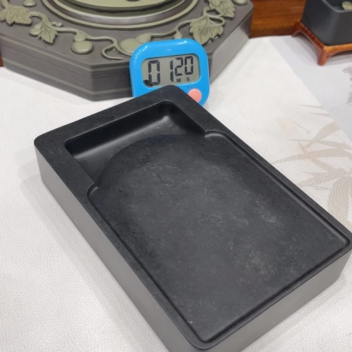 淡**远易砚老坑黄伯阳
