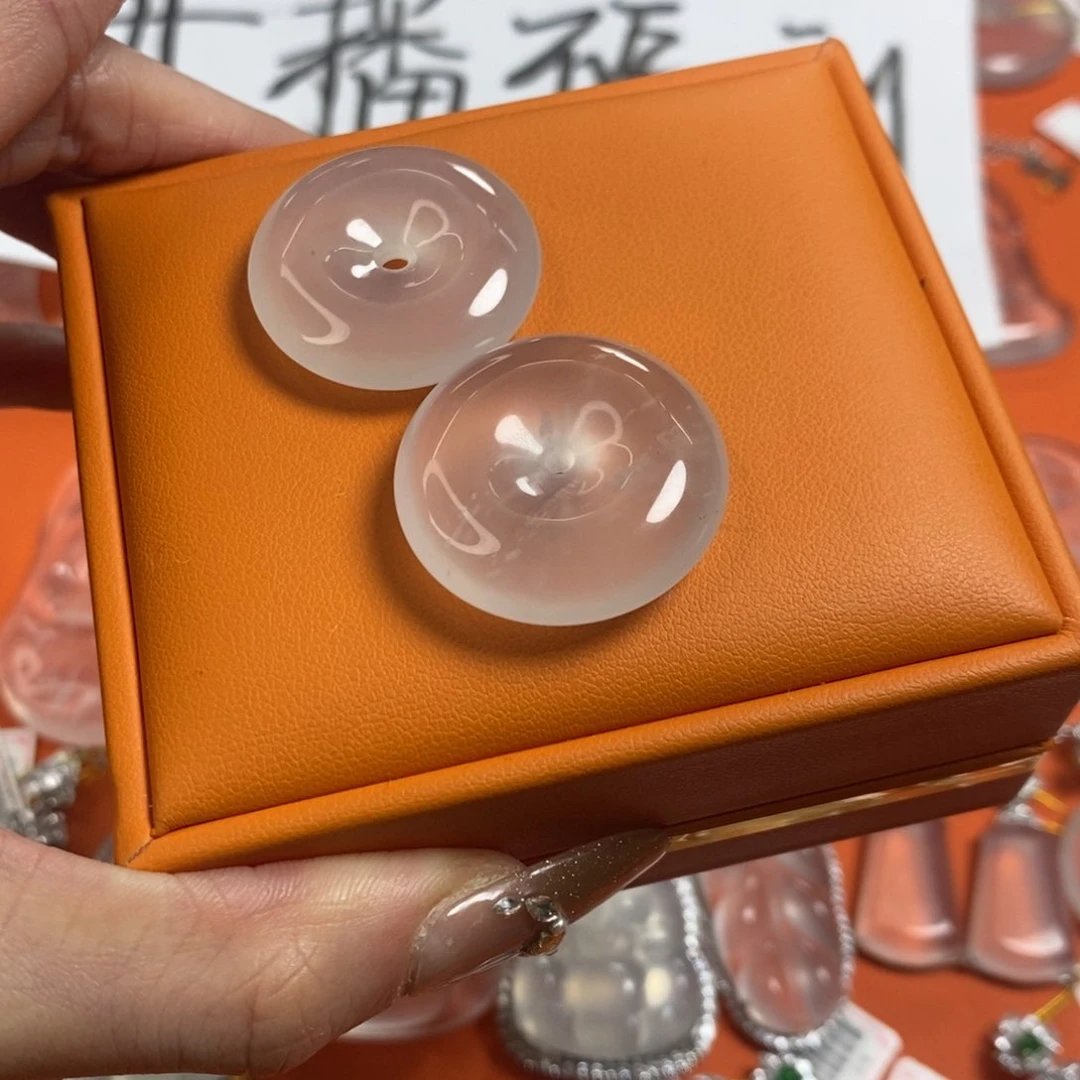 石英质玉颈饰未镶嵌平安扣随机发一件