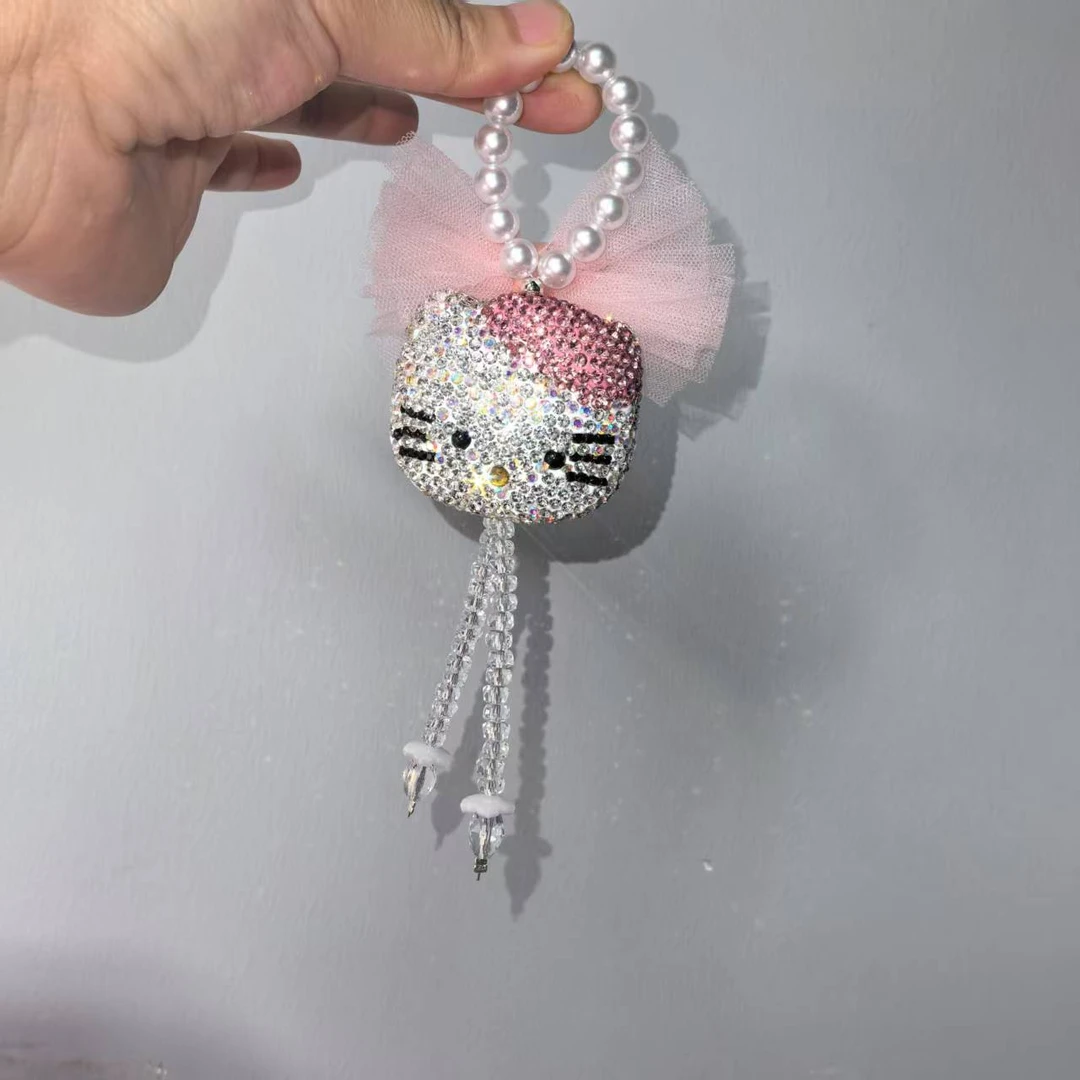 春季新款DIY手作A540-超闪KT猫小吊精致手机链