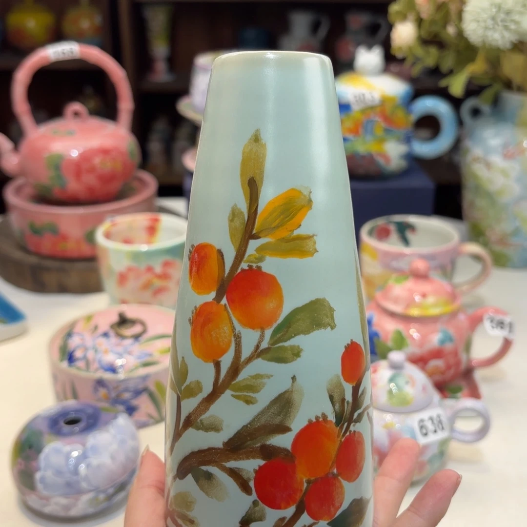 景德镇手绘高温釉下彩陶瓷茶具