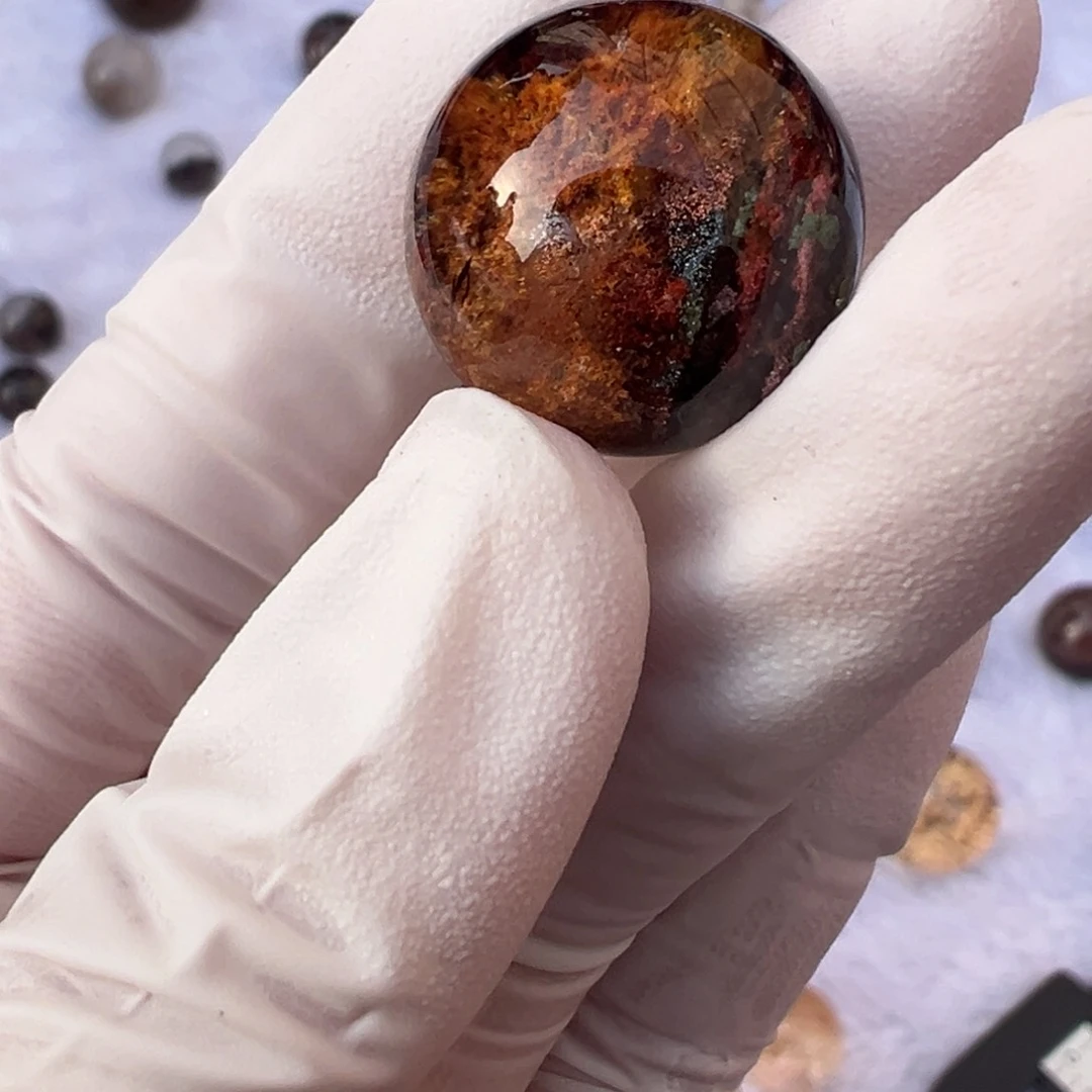 水晶彩幽灵单珠18.8mm定制不退换未镶嵌y**。