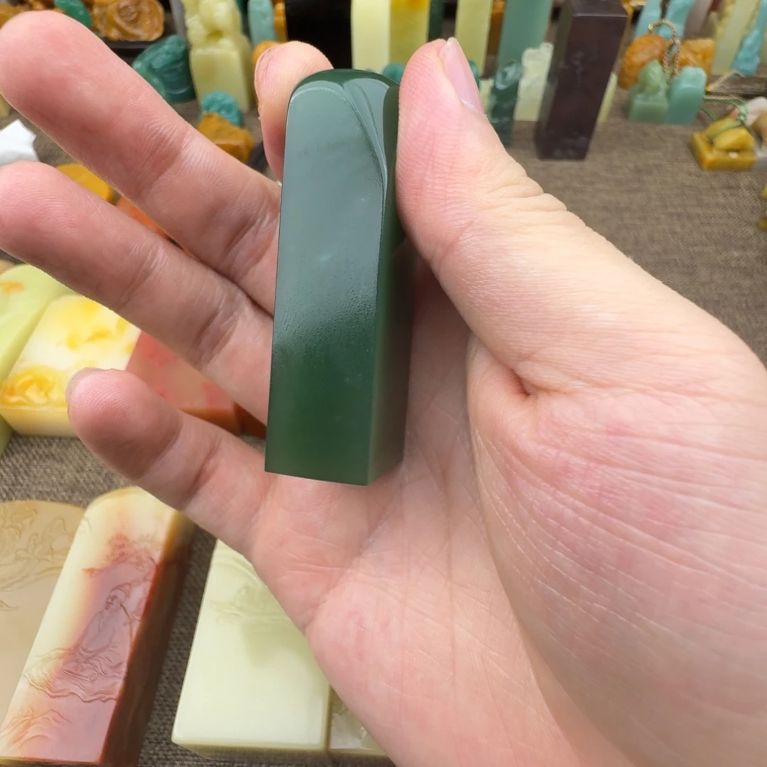 起***航印石寿山石西安绿021