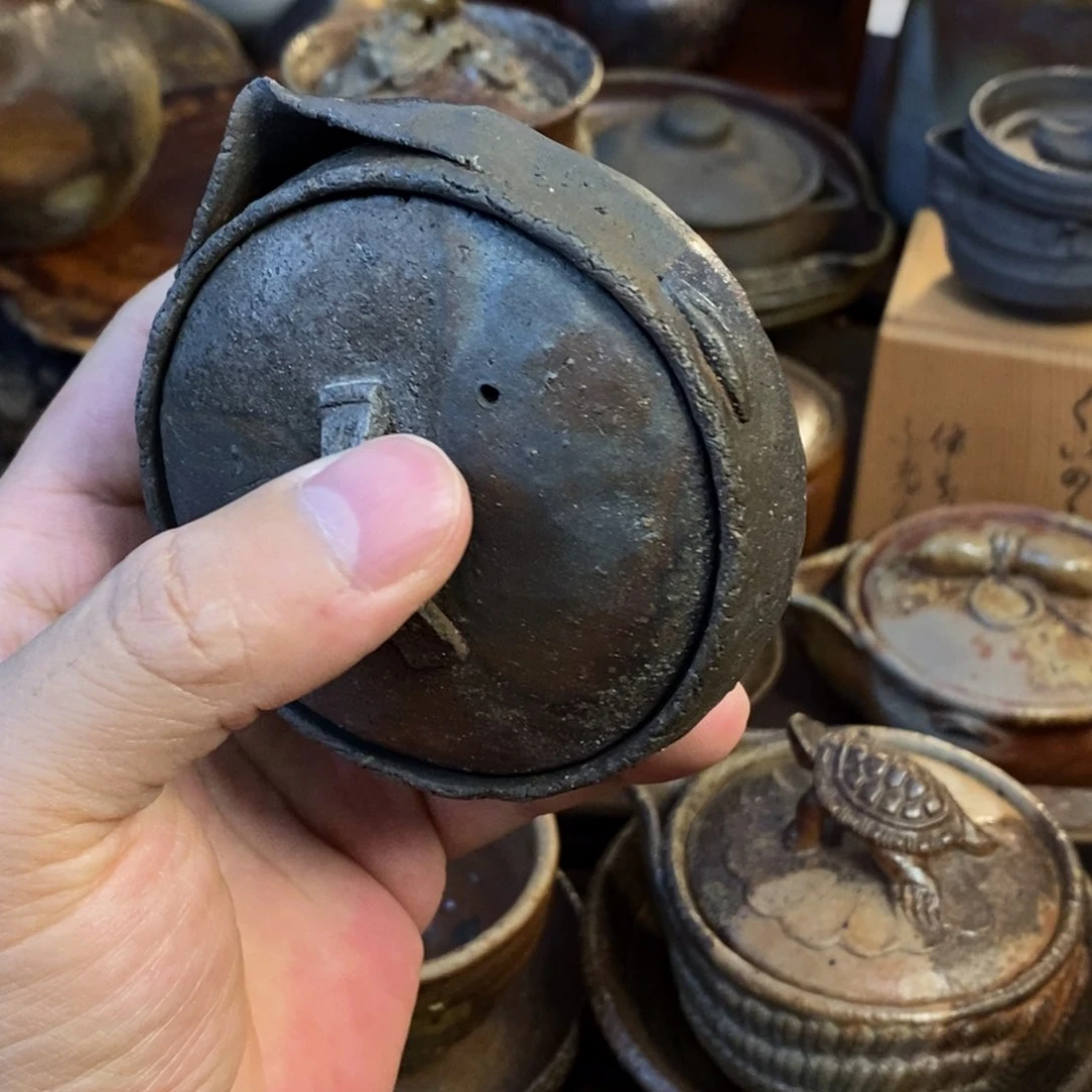 婁***备前烧柴烧茶具花房一叶