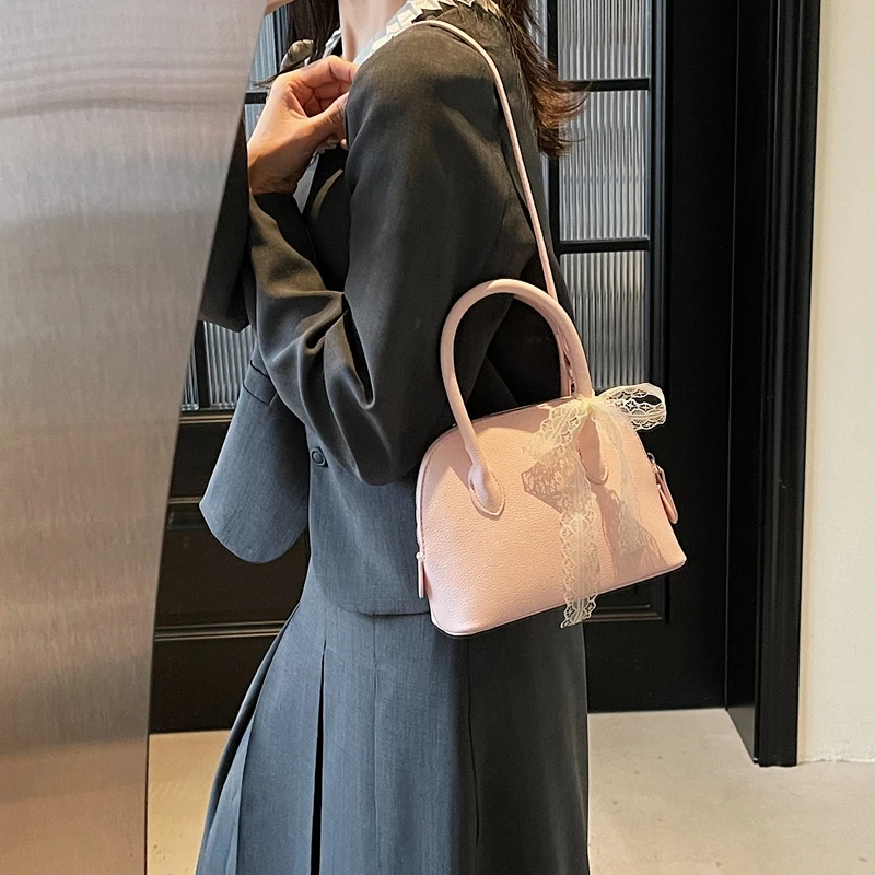 春夏温柔气质贝壳包韩女洋气百搭手提包2025新款潮时尚高级斜挎包